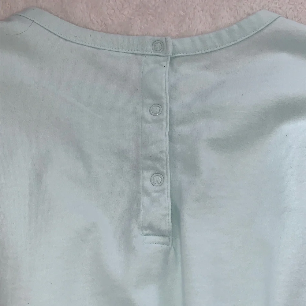 GAP Shorts Romper Girls 8 Mint Green Ombré EUC